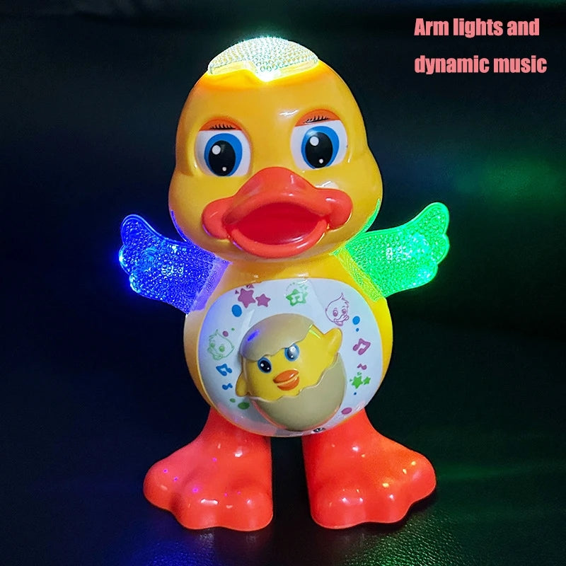 Dancing Duck Musical Toys Children Dancing Duck Toy Cartoon Musical Electric Dancing Duck Toy for Infants Babies Kids Gifts